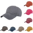 thumbnail image 2 of Unisexe Chapeau Vin Rouge Hommes Femmes Réglable Lavé Coton Sergé Casquette Sport Extérieur Chapeau de Soleil, 2 of 5