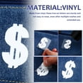 thumbnail image 3 of PEACNNG 10Sheets Iron On Letters For Shirts Vinyl White Alphabet Patches Heat Transfer Fabric, 3 of 8