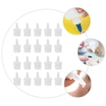 thumbnail image 3 of Eyelash Glue Bottle Nozzle Caps Plastic 50Set White Round Tip For Professional Users, 3 of 8