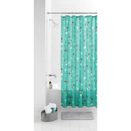 Discontinued Holiday Time Printed Shower Curtain Multiple