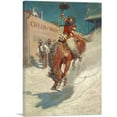 thumbnail image 1 of ARTCANVAS Bronco Buster 1906 Canvas Art Print by Newell Convers Wyeth - Size: 40" x 26" (0.75" Deep), 1 of 9