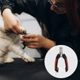 thumbnail image 2 of Cortauñas para mascotas duraderos de Unique Bargains, 1 set con lima para perro y gato, rojo y negro, grande, 2 of 6