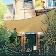 thumbnail image 6 of Sunshades Depot 13' x 13' Sun Shade Sail Square Permeable Canopy Beige Custom Size Available Commercial Standard, 6 of 7
