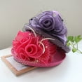 thumbnail image 5 of Yoyauz Kentucky Church Derby Dress Clock Hat Sweet Cute Floral Bucket Hat, 5 of 5
