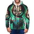 thumbnail image 3 of Sigee Chucky An for Men's Zip-Up Hoodie Moisture Wicking and Breathable, Full Zip Hooded Sweatshirt,3X-Large, 3 of 8