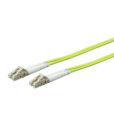 UPC: 0889028087046 | Monoprice Fiber Optic Cable – Green – 1 Meter | OM5  LC/UPC-LC/UPC  Multi Mode Duplex  (50/125 Type) – Entegrade Series