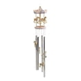 thumbnail image 4 of Pink Carnival Canopy Pony Horses Carousel Figurine Crown Top Resonant Wind Chime, 4 of 6