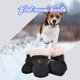 thumbnail image 4 of 4 Uds. Botas de nieve para mascotas, zapatos de suela blanda de felpa para perros, zapatos antideslizantes cálidos para invierno (negro L) Likrtyny Para estrenar, 4 of 8
