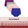 thumbnail image 6 of Women Underwear High Waist Cotton Briefs Ladies Panties Tummy Control Panty Full Coverage Multipack, 6 of 6