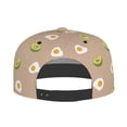 thumbnail image 4 of Gaeub Egg and Avocado Flat Bill Snapback Hats Baseball Caps with Adjustable for Running Workouts and Outdoor Activities, 4 of 9