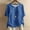 Z4-Navy, variant on Patlollav Plus Size Tops For Womens Summer Crew Neck Solid Casual Loose Linen Button Short Sleeve Blouse