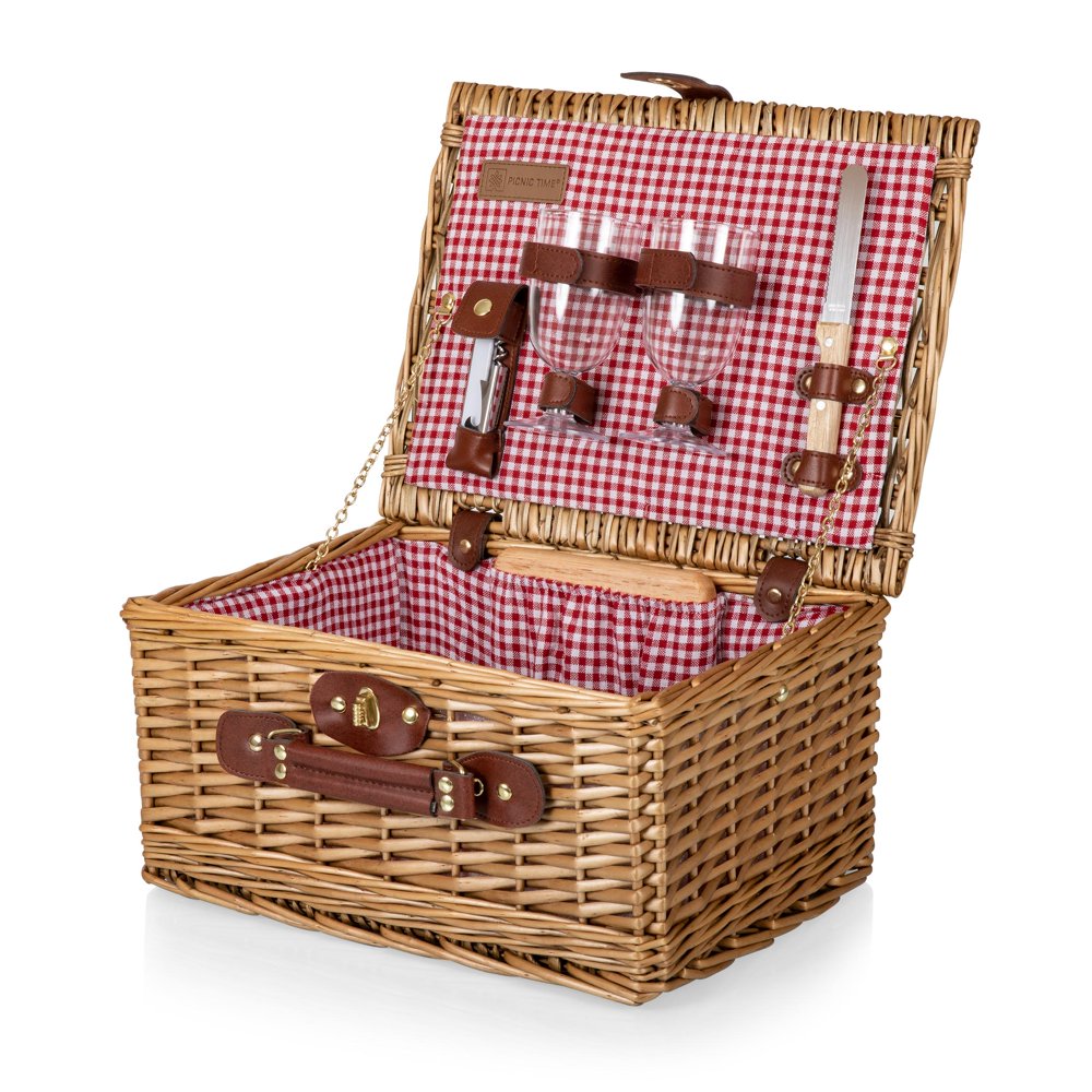 PICNIC TIME Classic Wine & Cheese Picnic Basket