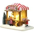 thumbnail image 2 of Casas de pueblo navideñas con luces LED, casa pequeña, coche comedor, paisaje luminoso, adorno de resina de nieve, decoraciones navideñas, regalos, 2 of 7