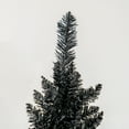 thumbnail image 2 of Christmas Trees HOMCOM 8' Artificial Pencil Christmas Tree, Slim Xmas Tree with 618 Realistic Branch Tips and Plastic Stand, Black,Artificial Christmas Trees, 2 of 10