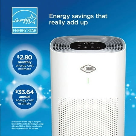 Hamilton Beach - Clorox Large Room HEPA Air Purifier - WHITE