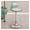 Green, variant on Clear Acrylic Bar Stools Counter Height Barstools Bar Chairs with Clear Back,Transparent Swivel Barstools Modern Island Stools with Metal Legs