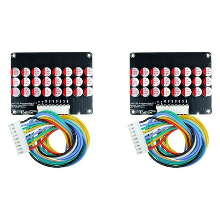 2X 8S Active Equalizer Balancer Lifepo4 Lipo LTO Battery Energy Equalization Capacitor Board 2 x Lithium battery balance board Black