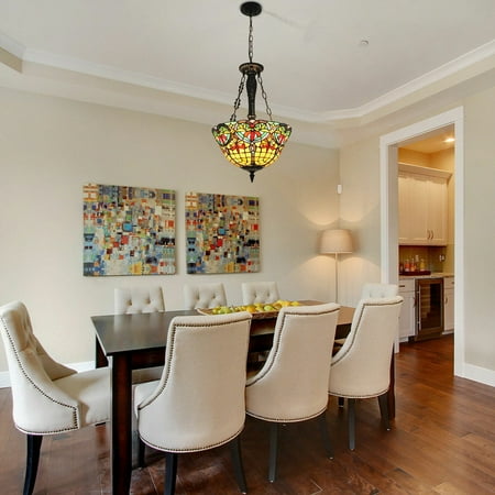 

Baroque Style Ceiling Light Stained Glass Pendant Lamp Tiffany Chandelier Indoor Classic Tiffany Stained Glass Ceiling Pendant Light Flush Mount Fixture Tiffany Stained Glass Chandelier Ceiling Lamp