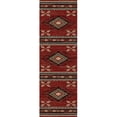 thumbnail image 1 of Tapis de Zone 2 Pi. 3 Po. x 7 Pi. 7 Po. Destination Américaine Arrowhead, Rouge, 1 of 1