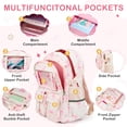 thumbnail image 3 of Inadays School Backpacks for Teens 3PCS Set Middle School Bookbag Students Lightweight Durable Casual Outdoor Daypack College, 3 of 8