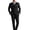 Black, variant on i·FineLong Men's Black Double - Breasted Formal Suit for Business & Formal Occasions