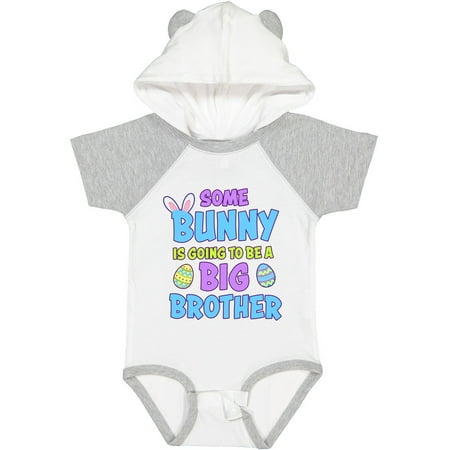 

Inktastic Some Bunny is Going to Be a Big Brother with Bunny Ears and Eggs Gift Baby Boy Bodysuit