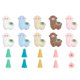 thumbnail image 1 of 10 Pcs Alpaca Shape Knitting Needle Stoppers, 1 of 5