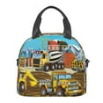 thumbnail image 2 of Goofa Different Construction Site Vehicles Pattern Lunch Bag ,Insulated Lunch Box, Small Leakproof Cooler Food Lunch Containers Reusable High Capacity Lunch Tote Bags, 2 of 8