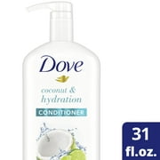 Angle View: Dove Moisturizing Conditioner, Nourishing Secrets Coconut & Hydration with Pump for All Hair Types, 31 oz