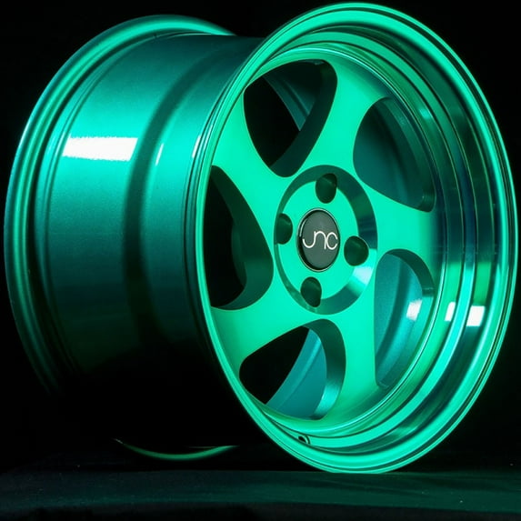 For 17x8 inch (1 Single Wheel Only) JNC Wheels - 17" JNC034 Transparent Green Rim - 5x114.3 JNC Wheels-18515663622