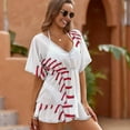 thumbnail image 3 of Baseball Fence Cover Ups Dresses Women Summer Dress Vintage, 3 of 6