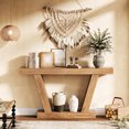 thumbnail image 3 of Gaderth 63 Inch Console Table, 2 Tier Farmhouse Narrow Sofa Table Behind Couch, Extra Long Entryway Table With Storage Shelf for Hallway, Foyer, Living Room, Entrance, Corridor, 3 of 8