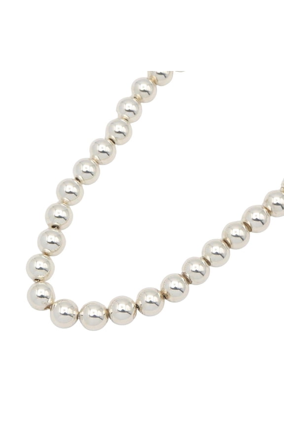 Pre-Owned Tiffany & Co. Hardware Ball Necklace, Sterling Silver 925, Tone, for Men and Women