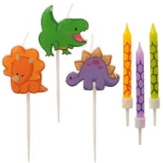 Dinosaur Birthday Candle Set to Decorate Themed Birthday Cake - 15 Candles