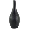 thumbnail image 1 of Vase Rond à Ventre en Céramique avec Long Col&44; Noir - Grand, 1 of 1