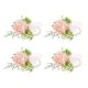 thumbnail image 5 of Jumpingount de flores artificiales - Elegante para boda Look Flores artificiales Novia premium Romántica Amplia aplicación Flor flor de muñeca rosa Muñeca flor 2piezas, 5 of 6