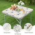 thumbnail image 4 of Princess Unicorn Pattern Square Fitted Tablecloth with Elastic Edge,Square Table Cover,Washable Elastic Table Cover for Home Kitchen Party Decor 34"x34", 4 of 6