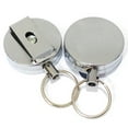 thumbnail image 2 of Walbest 23.6" Resilience Retractable Wire Rope Anti-lost Key Chain Ring Holder Finder, 4 Pack, 2 of 7
