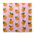 thumbnail image 2 of Yayeee Shower Curtain with Hooks 72"x72" Waterproof Fabric Bathroom Hanging Decor, Cartoon Oranges, 2 of 5