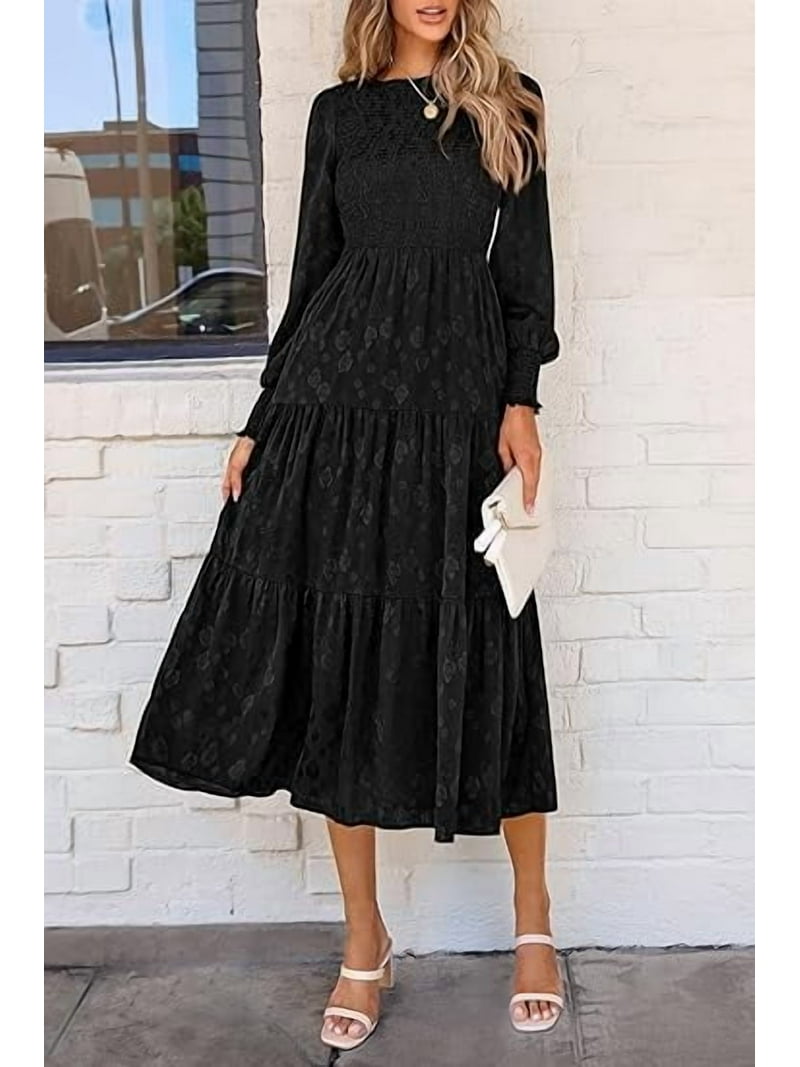 fitted lace wedding dress Button Down Leopard Print Long Sleeve Flowy Midi  Dress for Women  Anna-