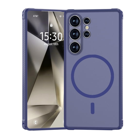 Dteck Magnetic Case for Samsung Galaxy S24 Ultra,Shockproof TPU PC Case Compatible with Mag Safe Back Cover for Samsung Galaxy S24 Ultra,Darkblue