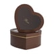 thumbnail image 5 of 2 cajas de regalo con forma de corazón, cajas de cartón, cajas decorativas para dulces, cajas de regalo con flores Café, 5 of 9
