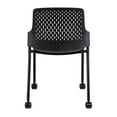 thumbnail image 4 of Next Stack Chair with Casters in Black - 21.88"L x 22"W x 33"H, 4 of 5