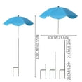 thumbnail image 3 of Upgraded Plant Umbrellas for Outdoor Plants, Larger Garden Plant Umbrella Shade with Adjustable Angle, 43.4" Higher Sun Shade for Plants, Potted Plant, Garden Beds Pink A, 3 of 6