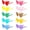 Butterfly 10, variant on 10/20 Pack Star/Heart Shape/Round/Butterfly/Cat Eye/Rectangle/Fire Rimless Tinted Party Sunglasses Color Glasses Fire