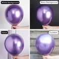 thumbnail image 2 of Metallic Purple Balloons 50 pcs 12 Inch Chrome Purple Latex Helium Balloons for Graduation Wedding Baby Shower Anniversary Birthday Party Decorations Purple-G105, 2 of 11
