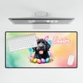 thumbnail image 4 of Happy Easter Portuguese Water Dog with Bunny Ear Headband and Flowers Desk Mat Full Keyboard Mouse Pad PWD Portie Fishing Dog Lover Large Mousepad - 13001, 4 of 5