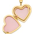 thumbnail image 5 of 14K Yellow Gold Diamond Floral Family Heart Locket (25.2 X 21.65) Made In China xl144, 5 of 6