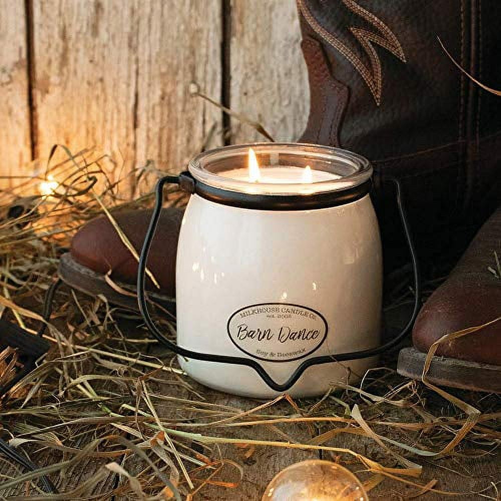 Milkhouse Candle Creamery, Barn Dance, Scented Soy Butter Jar Candle,16oz