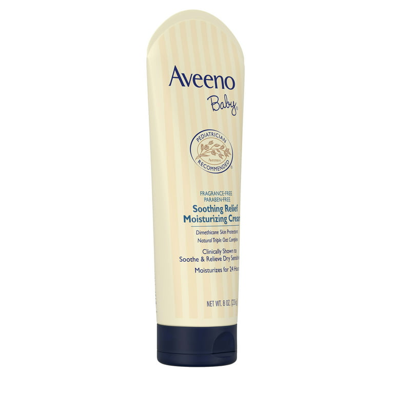 Aveeno Baby Soothing Relief Moisturizing Cream, Oat Complex, 8 oz 